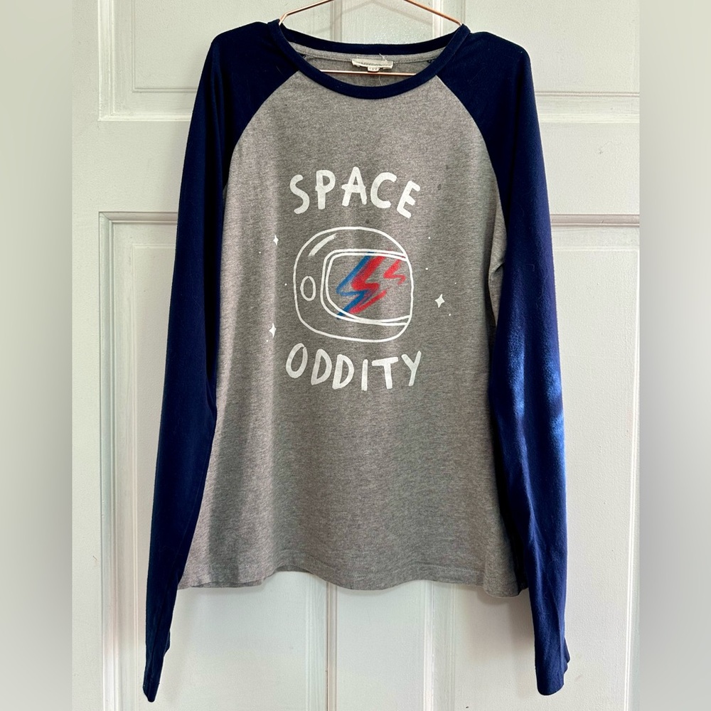 {Hundred Pieces} Space Oddity Reglan Colorblock T-Shirt - Sz 12 👨‍🎤💫✨